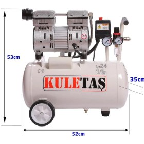 Resim Kuletaş 24 Lt Süper Sessiz Yağsız Kompresör 