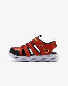 Resim Skechers Thermo-splash - Hydro-flare Büyük Erkek Çocuk Kırmızı Işıklı Sandalet 400613l Rdbk Kırmızı 