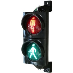 Resim İleri Trafik 100 mm Ledli Yaya Figürlü Sinyal Verici, Trafik Lambası 