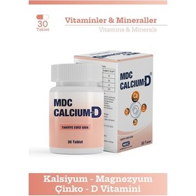 Resim Mdc Calcium-D Takviye Edici Gıda 30 Tablet 