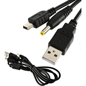 Resim Zerzembe 100 cm Yeni 2 In 1 USB Veri Kablosu + Psp 1000 2000 3000 Oyun Aksesuarları Için Şarj Aleti Kablosu Kablosu 