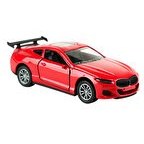 Resim Die Cast 1:32 Sesli ve Işıklı Çek Bırak Yarış Arabası Kırmızı 