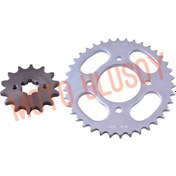 Resim Ön Arka Dişli Seti Tvs Apache 13T - 44T 