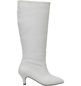 Resim Butigo Helly 3pr Beyaz Kadın Topuklu Çizme 000000000101740938 Beyaz 