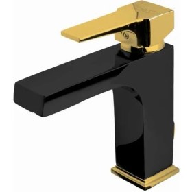 Resim Newarc Aqua Lavabo Bataryası - Siyah/altın 941521BG 