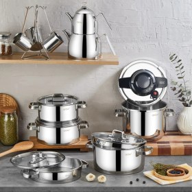 Resim Arow TR-4343-16 Venita 16 Parça Çelik Çeyiz Seti 