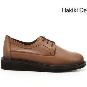 Resim Gönderi(R) Kadın Açık Taba Bağcıklı Dolgu Taban Hakiki Deri Ayakkabı Gdza13424074 Taba 