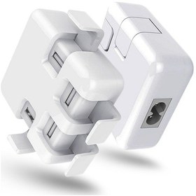 Resim Taşınabilir 4 Usb Bağlantı Noktalı Şarj Cihazı Güç Adaptörü 