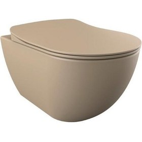 Resim Creavit FE322 Free Rim-Off Kanalsız Asma Klozet Cappucino Mat 