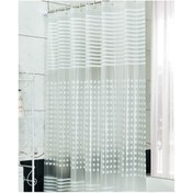 Resim Primanova White Stripe Banyo Perdesi Pvc 180x200 cm 