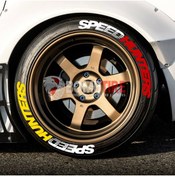 Resim bombtire Lastik Yazısı Speedhunters 2.5 Cm Orijinal Ürün 4 Adet Solmaz Araç Motorsiklet Lastik Stiker Etiket 