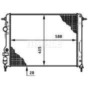 Resim BEHR MAHLE CR602000S (8MK376719-664) Su Radyatoru (Renault: Megane I 1.9 2.0Dci 01/Dacia: Logan 1.5 Dci 05-) 7700429769 8MK376719664 (WF397626) Behr