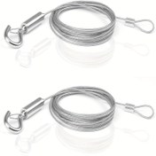 Resim 1pc 2m/3m/4m/5m Ayarlanabilir Resim Asma Tel Kiti Çizim Paslanmaz Çelik Asma Tel Çizim Çerçeve Asma Tel Işık Dekorasyonu Asma Tel Kilitleme Hattı Cihazı Ev İyileştirme Açık Ekipman Işık Dekorasyon Aksesuarları 