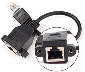 Resim Alfais 4932 Rj45 Cat5 Cat6 Dişi Erkek Çevirici Koruyucu Adaptör 