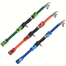 Resim Çocuklar İçin Balık Oltası - Hızlı Kilit Mekanizmalı Teleskopik Hafif Olta, Orta Güçlü Katlanabilir Tasarım (5.41ft/165cm), Akarsular, Göller ve Havuzlar için İdeal Başlangıç Dostu Balıkçılık Ekipmanı, Balıkçılık Aksesuarları 