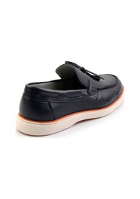 Resim Bambi Lacivert Leather Erkek Loafer Ayakkabı E01054182440 Lacivert 