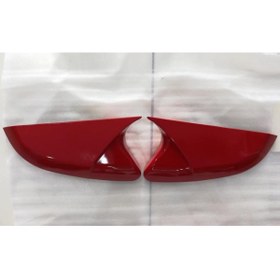 Resim OLED GARAJ Honda Civic İçin Uyumlu Fc5 Yarasa Batman Model Ayna Kapağı Boyalı Kırmızı 