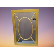 Resim AYNA-Dresuar MOTİFLİ MODEL Parlak Gold Renk Kayın torna İtinalı paket kargo Ahşap El Yapım Gold 