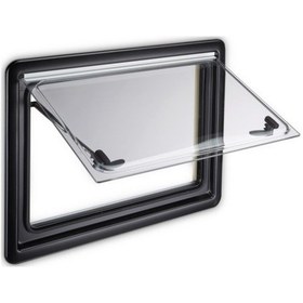 Resim Dometic Seitz S4 700 X 450Mm Amortisörlü Cam Pencere Siyah 