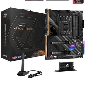 Resim Asrock X670e Taıchı Wıfı-6e Ddr5 Hdmı-dp Pcıe 5.0 Am5 Atx 