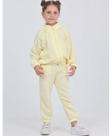 Resim Toontoy Kids Toontoy Kız Çocuk Fiyonk Detaylı Eşofman Takım Fuşya 