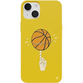Resim iPhone 15 Basketbol Topu Telefon Kılıfı 