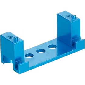Resim Yifomall Alüminyum Servo Tutucu, 1/14 1/12 Rc Araçlar İçin Wltoys 144001, 124019, 124018 Uyumlu , Mavi, Vida Setiyle 