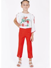 Resim best kids Kız Çocuk pantolon14204 - KIRMIZI / 6 yaş 