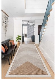 Resim West Home Makinede Yıkanabilir Kaymaz Taban Leke Tutmaz Modern Salon Halısı Mutfak Halısı Ve Yolluk Wh 586 Sand Yolluk 