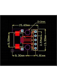 Resim Mikro Usb Dip Dönüştürücü - Dişi - Çevirici 2.54mm 