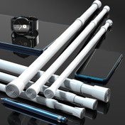 Resim 1 adet Ayarlanabilir Metal Yay Tensiyon Çubuğu - Yatak Odası ve Oturma Odası Dekoru için Çok Yönlü İç/Dış Mekan Dolap, Perde ve Duş Perdesi Çubuğu, Oturma Odası Perdeleri için 