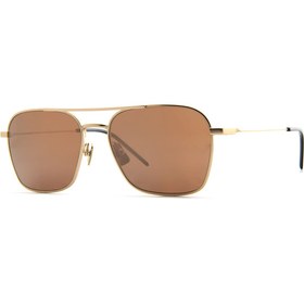 Resim Italia Independent Unisex Altın-kahverengi Organik (UV) Cam Çelik Kapalı Çerçeve Tasarım Güneş Gözlüğü 0308tk.120.044 