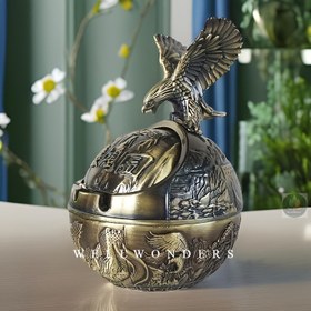 Resim Vintage Bronz Kartal Figürü Kapaklı - Rüzgar Geçirmez, Toz Geçirmez ve Kokuya Dayanıklı Süs Ev veya Ofis Dekorasyonu için - Doğum Günleri, Sevgililer Günü, Babalar Günü için Mükemmel Hediye, Kartal Dekoru 