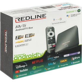 Resim Redline RV5 Lisanslı Android 11 TV Box 16 GB 2GB Redline