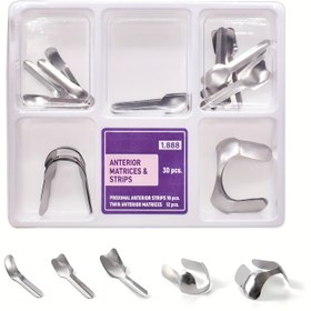 Resim 0.035mm Kalınlığında Yumuşak Paslanmaz Çelik Çift Taraflı Bölümlü Metal Kiti 