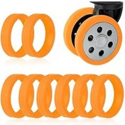 Resim Çoğu 4 Tekerlekli Valiz İçin Bavul Tekerleği Koruması, Gürültüyü Azaltır. 