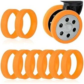 Resim Çoğu 4 Tekerlekli Valiz İçin Bavul Tekerleği Koruması, Gürültüyü Azaltır. 