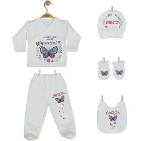 Resim Pia Baby Gl 1910-05 Isme Özel Beşli Zıbın Set 