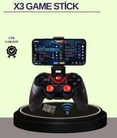 Resim Çift Analog Joystick 14 Tuşlu Bluetooth Oyun Kumandası 