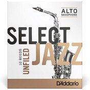 Resim Daddario Woodwinds Select Jazz Unfiled Alto Saksafon Kamışı No:3 Soft 