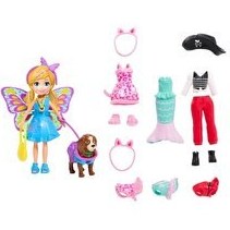 Resim Polly Pocket ve Hayvan Dostu Kostüm Giyiyor Oyun Seti GDM15 