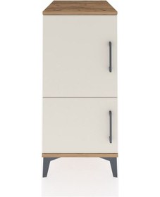 Resim Kronos Komodin 3 Raflı 2 Kapaklı 44x59x96 Çam-aytaşı Atlas Çam 