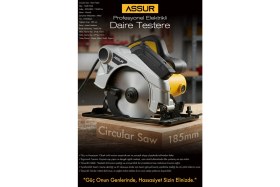 Resim Assur 1400W Elektrikli Sunta Kesme 185 Mm Daire Testere 