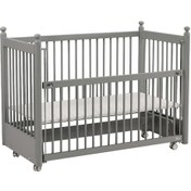 Resim Meltem Kids Mondo Sallanır Ahşap Anne Yanı Beşik 60 x 120 CM Gri 