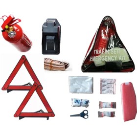 Resim OtoLine Üçgen Trafik Seti Lüks Lastik Tamir Kiti 400 ml 