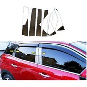 Resim Peugeot 3008 2016 Sonrası Orta Direk Krom Paslanmaz Çelik 6 Parça 