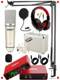 Resim markentegra Temel Stüdyo Kayıt Ekipman Seti: Mikrofon ve Ses Kartı 