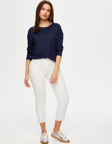 Resim Yuvarlak Yaka Uzun Kol T-shirt B00019-1 B00019-120 Lacivert 