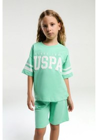 Resim U.s. Polo Assn. Kız Çocuk Yeşil Bermuda Takım Us2091 Yeşil 