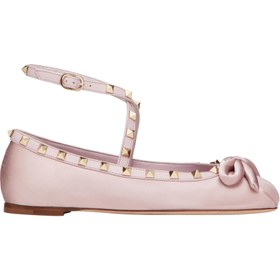 Resim Valentino Garavani Rockstud Balerin Düz Ayakkabı - 3 